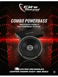 Combo amplificador power bass asa600.1x + bajo power bass 10"